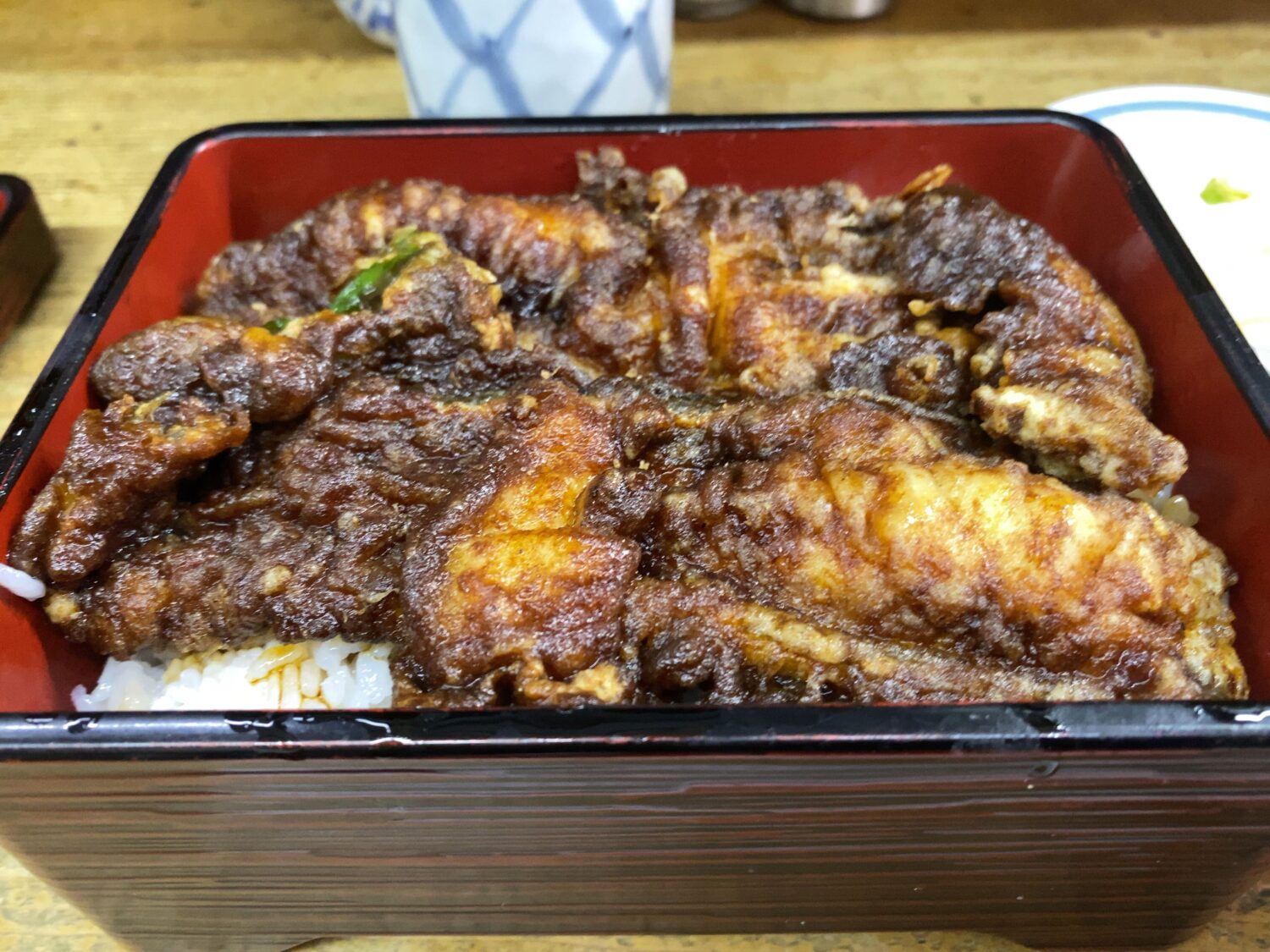 人形町にある天ぷら中山の穴子丼の写真