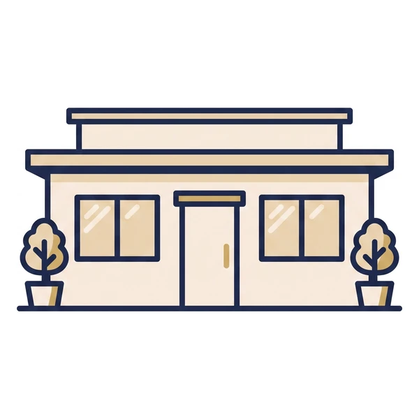 安置施設のイラスト