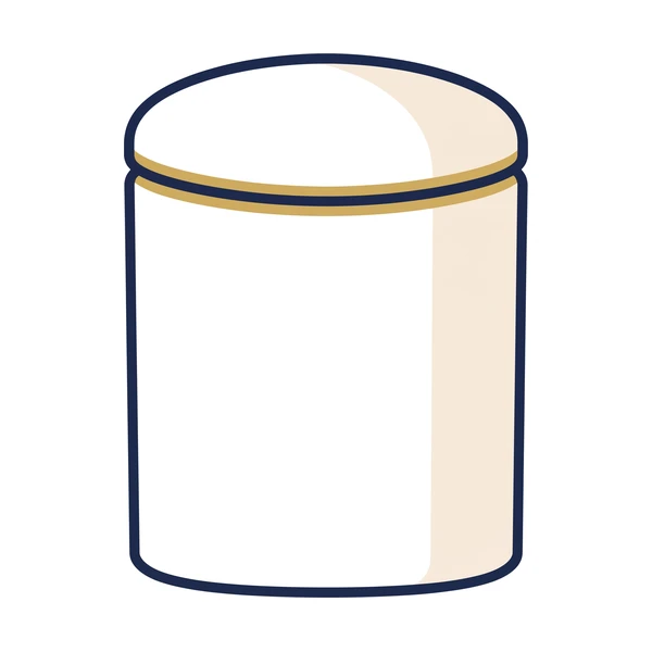 白瀬戸の骨壺のイラスト